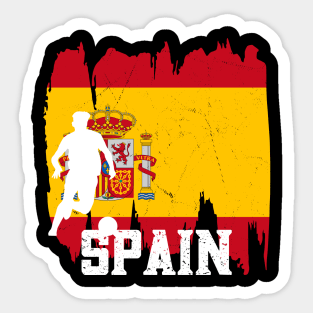 Spain Flag Soccer Football Team 2022 Sticker